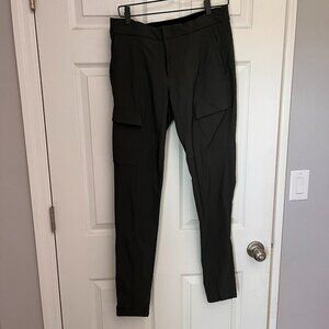 Athleta Wander Utility Green Pants Stretch 8 Tall